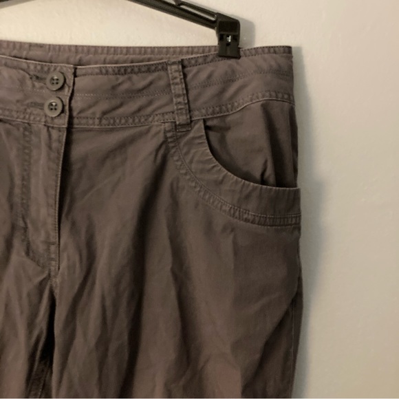 MEC charcoal pants hiking outdoors button up size 12 short - Picture 2 of 8